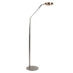 Floor lamp Ringlux 4138ST steel LED reading lamp with touch dimmer