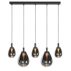 Glimsy 4197ZW hanglamp met Smoke Glas