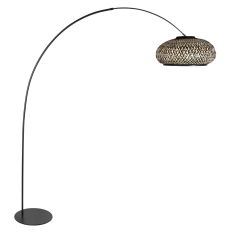 Arc Lamp Curve 4276ZW – Stylish Fusion of Steel and Bamboo