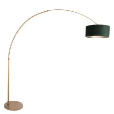 Arc lamp Sparkled Light 4305BR bronze with green velvet shade