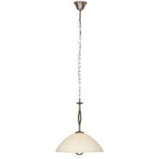 Anthea 4327BR – classic pendant lamp with marble look glass