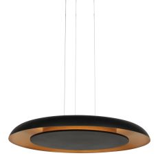 Golden Veil 4332ZW – elegant black pendant lamp with gold interior