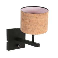 Applique Stang 4352ZW avec abat-jour en liège pour une ambiance chaleureuse