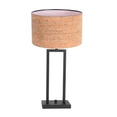 Lampe de table Stang 4357ZW avec abat-jour en liège beige
