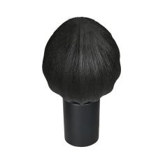 Tafellamp Bloeba 4384ZW met zwart linnen druppelkap Ø25 cm