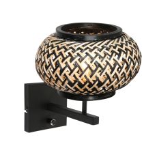 Nox Light 4459ZW – applique avec abat-jour en bambou