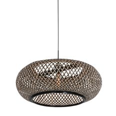 HaloSwap 4533ZW pendant lamp made of two-tone colored bamboo