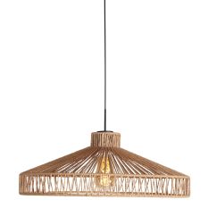 HaloSwap 4544ZW pendant lamp with Twine rope shade