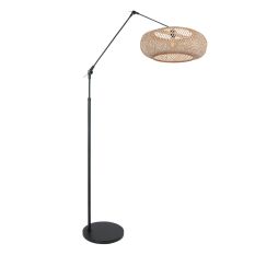 Vloerlamp Prestige Chic 4566ZW – elegant design met royale bamboekap