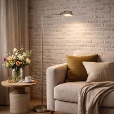Lire-lampe GlowGo 4603ST – lampe sur pied en acier avec batterie et lumière de lecture
