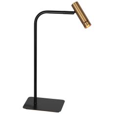 Tischlampe Lumo 4606BR - stilvolle Leselampe in Bronze mit Schwarz