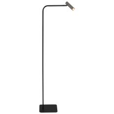 Lampadaire Lumo 4607ST - lampe de lecture moderne noire avec acier