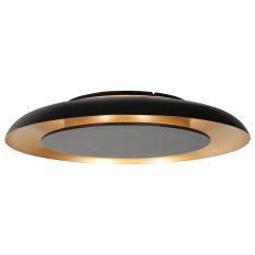 Golden Veil 4732ZW luxury ceiling lamp with black finish and golden glow