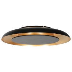 Golden Veil 4732ZW Luxus Deckenlampe mit schwarzer Oberfläche und goldenem Glanz