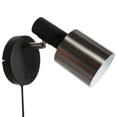 Wall lamp Fjorgard 4848ZW - black wall lamp with rugged metal