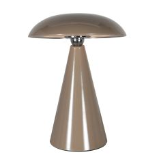 Table lamp Mush 4856B - brown rechargeable ambiance lamp with gloss