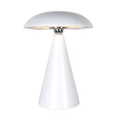 Table lamp Mush 4856W - glossy white rechargeable mood maker