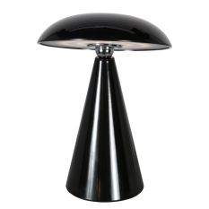Tafellamp Mush 4856ZW - glanzende zwarte oplaadbare sfeerlamp