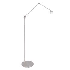 Staalkleurige vloerlamp Prestige Chic 7395ST zonder kap - Staal - Elektronica, Kunststof, Metaal - Steinhauer