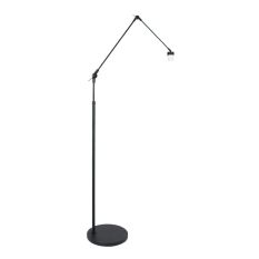 Zwarte vloerlamp / booglamp Prestige Chic 7395ZW zonder kap - Zwart - Elektronica, Kunststof, Metaal - Steinhauer