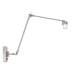 Staalkleurige wandlamp Prestige Chic 7396ST zonder kap - Staal - Elektronica, Kunststof, Metaal - Steinhauer