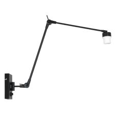 Zwarte wandlamp Prestige Chic 7396ZW zonder kap - Zwart - Elektronica, Kunststof, Metaal - Steinhauer
