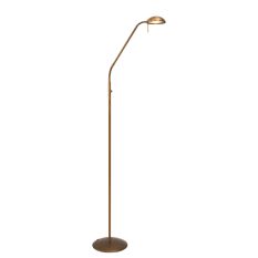 Vloerlamp Biron 1 lichts 7501BR Brons met dimmer 2700 Kelvin - Brons - Elektronica, Glas, Metaal - Steinhauer