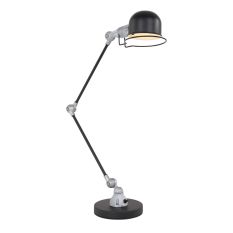Tafellamp Davin 7655ZW Zwart met kleine fitting E14 - Zwart - Elektronica, Kunststof, Metaal - Steinhauer