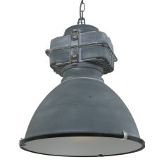Grijze industriële hanglamp Densi 7779GR Ø47 cm - Grijs - Elektronica, Glas, Metaal - Steinhauer
