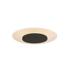 Plafondlamp Lido 7797ZW zwarte LED lamp Ø28 cm - Zwart - Elektronica, Kunststof, Metaal - Steinhauer