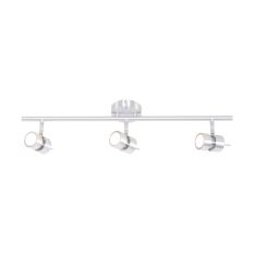 Spot plafonnier 3 lumières Natasja 7903ST Acier – avec ampoules incluses