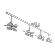 Spot plafonnier 4 lumières Natasja 7904ST Acier – avec ampoules incluses