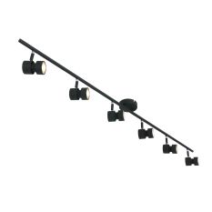 Spot plafonnier 6 lumières Natasja 7906ZW Noir – avec ampoules incluses