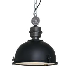 Hanglamp Bikkel 7978ZW - zwarte industriële blikvanger Ø32 - Zwart - Elektronica, Glas, Metaal - Steinhauer