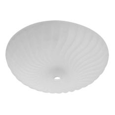 Ribbel glas I06289S 25cm Mat wit voor 2779BR - Wit - Glas - Steinhauer