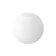 Melkwit glasbolletje I14376S Ø20 cm - Wit - Glas - Steinhauer