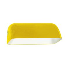 Glas I14755S – Okergeel glas voor bankierslamp 23 × 14,2 cm - Geel - Glas - Steinhauer