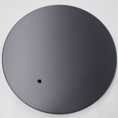 Zwarte matte metalen voetplaat I15021S