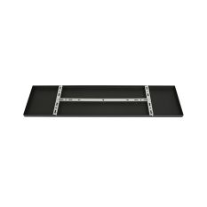 Rechthoekige plafondplaat Mountline I15296S Zwart 100 x 25 x 2,5 cm met ophangbeugel - Zwart - Metaal - Steinhauer