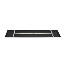 Rechthoekige plafondplaat Mountline I15297S Zwart 140 x 25 x 2,5 cm met ophangbeugel - Zwart - Metaal - Steinhauer