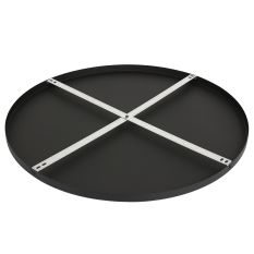 Ronde plafondplaat Mountline I15301S Zwart Ø70 x 2,5 cm met ophangbeugel - Zwart - Metaal - Steinhauer