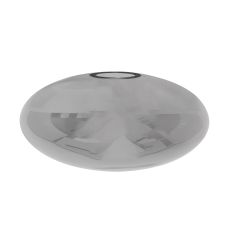 3388 glas ovaal 30cm smoke