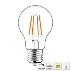 Led lichtbron I15404S met E27 fitting, filament 7W, 2700 K, dimbaar 806 Lumen - Transparant - Glas - Steinhauer