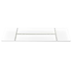Plaque de plafond rectangulaire Mountline I15529S RAL9003 blanche 100 x 25 x 2,5 cm avec support de suspension