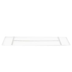 Plaque de plafond rectangulaire Mountline I15530S RAL9003 blanche 140 x 25 x 2,5 cm avec support de suspension
