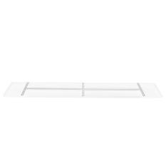 Plaque de plafond rectangulaire Mountline I15531S RAL9003 blanche 170 x 25 x 2,5 cm avec support de suspension