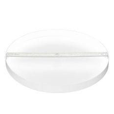 Plaque de plafond ronde Mountline I15332S RAL9003 blanche Ø30 x 2,5 cm avec support de suspension