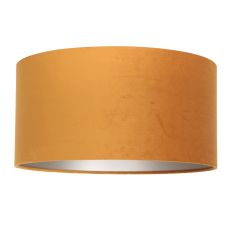 Goud/geel velours lampenkap K1068KS ⌀40cm met E27 support. - Geelgoud - Textiel - Steinhauer