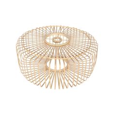 Natural bamboo/wooden lampshade Breeza-Beache K2004BS ⌀40cm with E27 support.