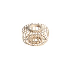 Natural bamboo/wood lampshade Breeza-Beache K2006BS ⌀20cm with E27 support